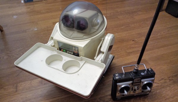 80's vintage Tomy Omnibot and Futaba RC Transmitter
