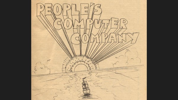 People's Computer Company logo, drawn in a 1970's artistic style