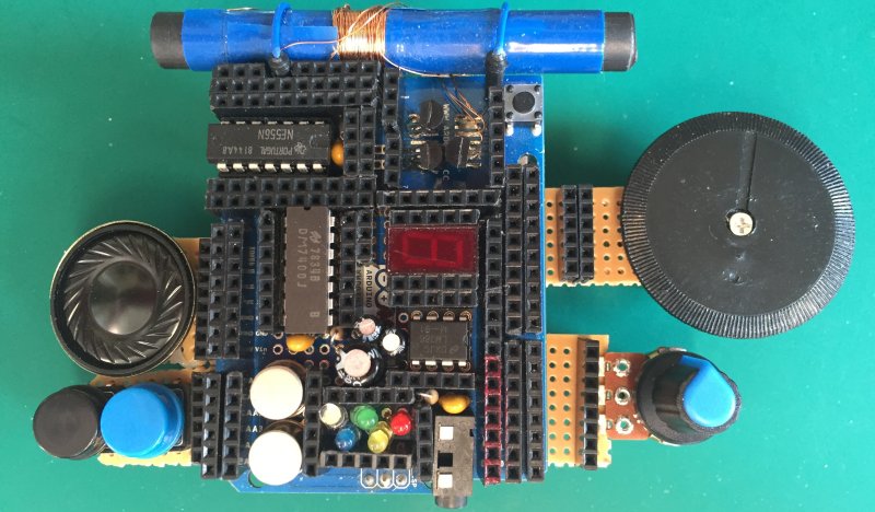 The Retro Shield, an Arduino Proto Shield for making many different circuits.