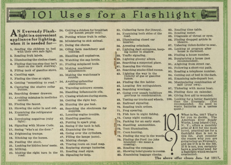 Design History 9 - Eveready Flashlight Design