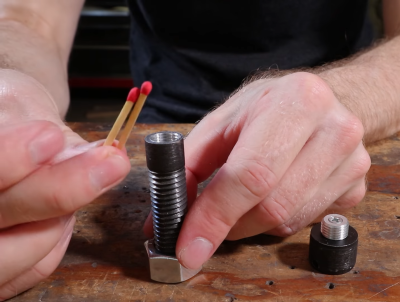 Impressive Hack Turns Bolt Into Pneumatic Engraver