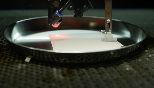CO2 laser cutting ceramic sheet under water film