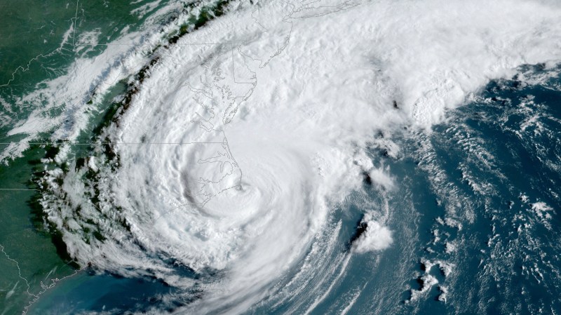 Satellite image of hurrican Dorian