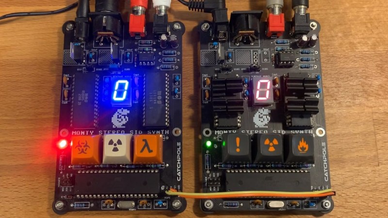 Two circuit boards with bright seven segment displays