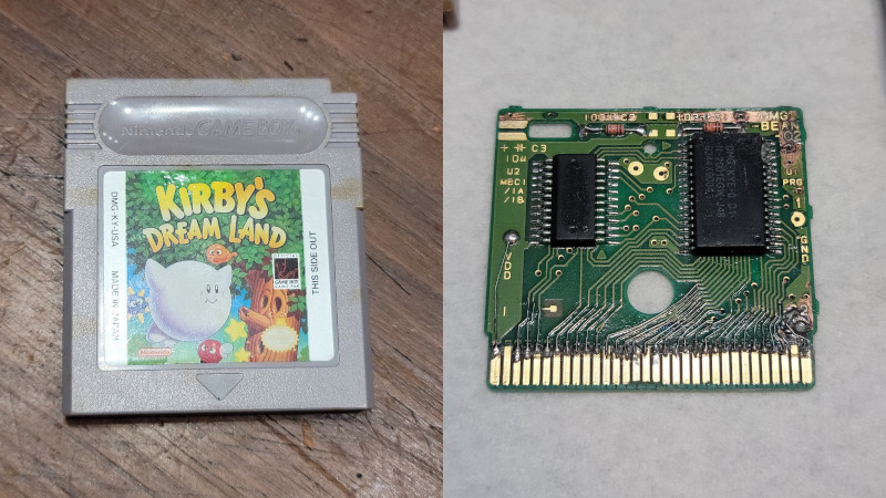 Bringing A Ruined Game Boy Cart Back To Life With Tons Of Soldering