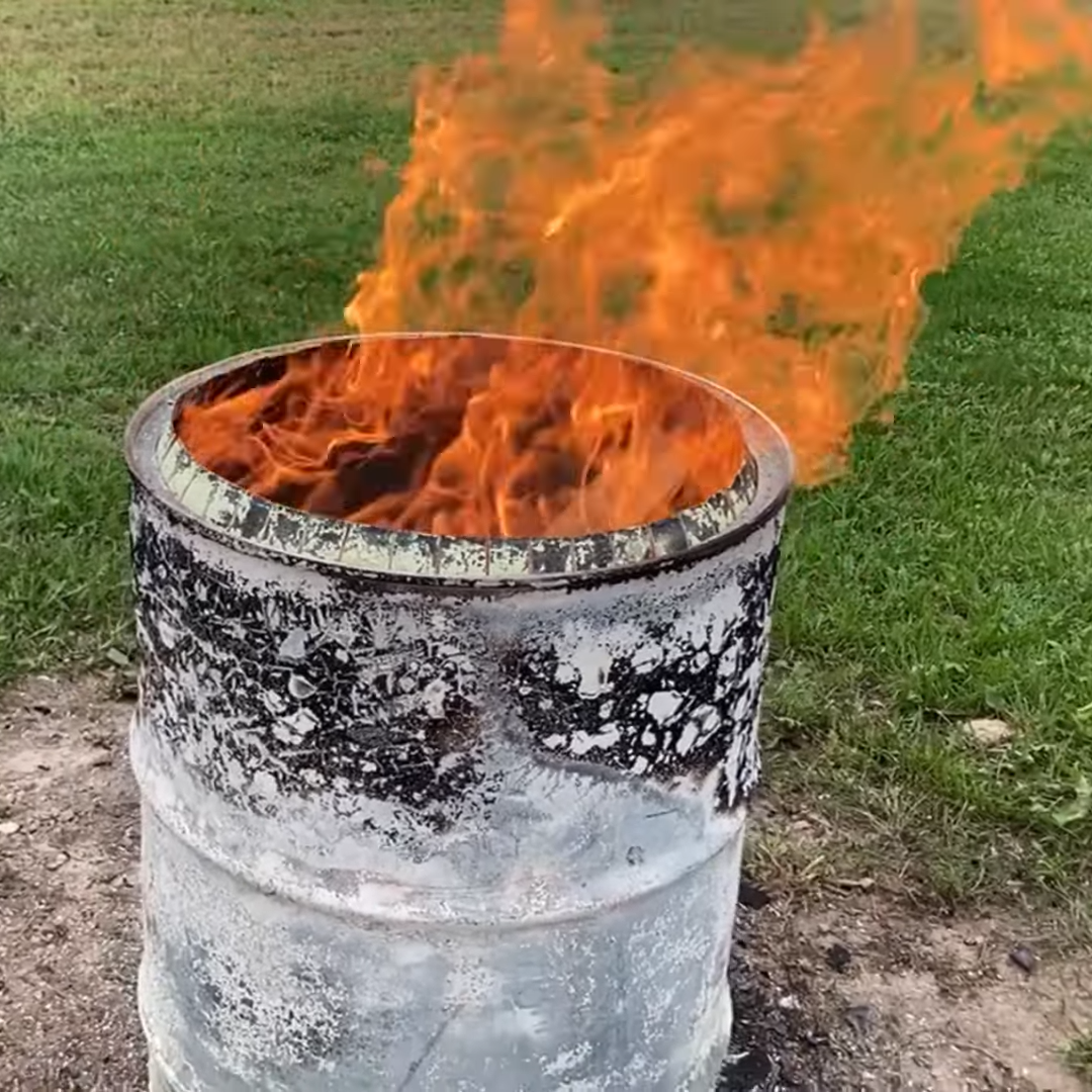 Smokeless Burn Barrel Makes YourSmokeless Burn Barrel Makes Your  