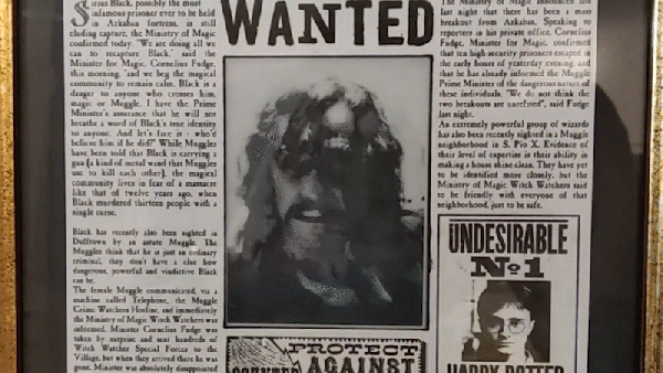 An animated newspaper image from Harry Potter