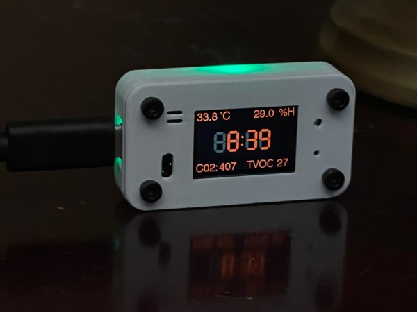 A tiny bedside clock that's packed with features.
