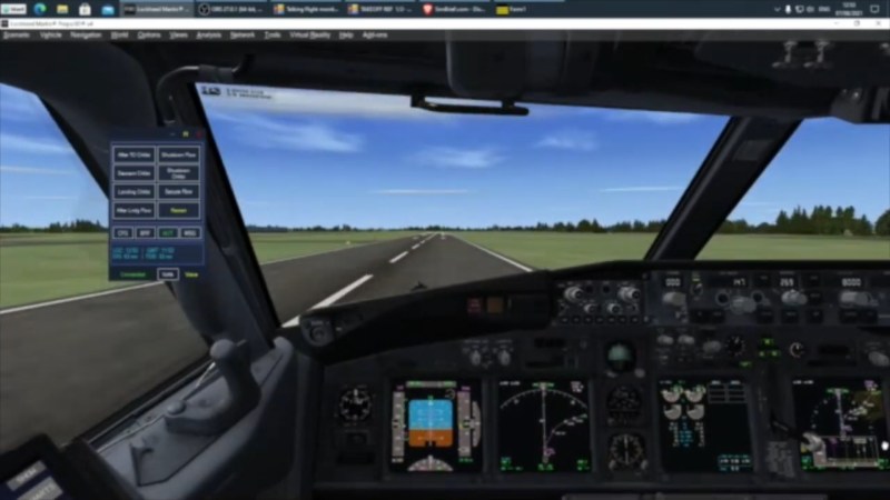 Demonstration of the PMDG 737 being controlled by a blind user using Talking Flight Monitor