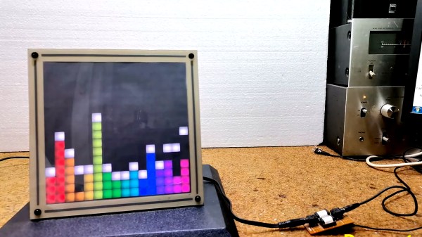 FFT display on 16x16 RGB LED grid