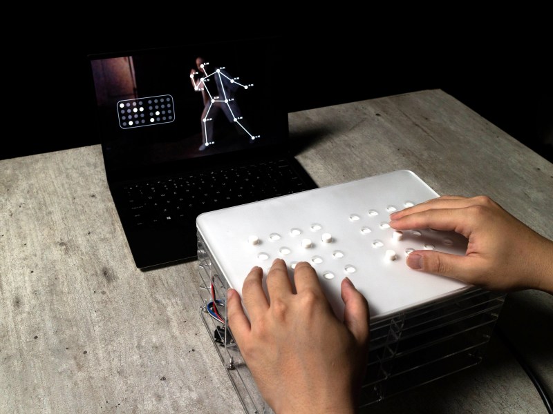 A haptic device that lets visually-impaired people experience the flow and details of dance.