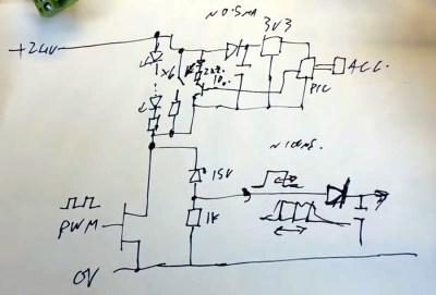 Schematic for hooking up a sensor