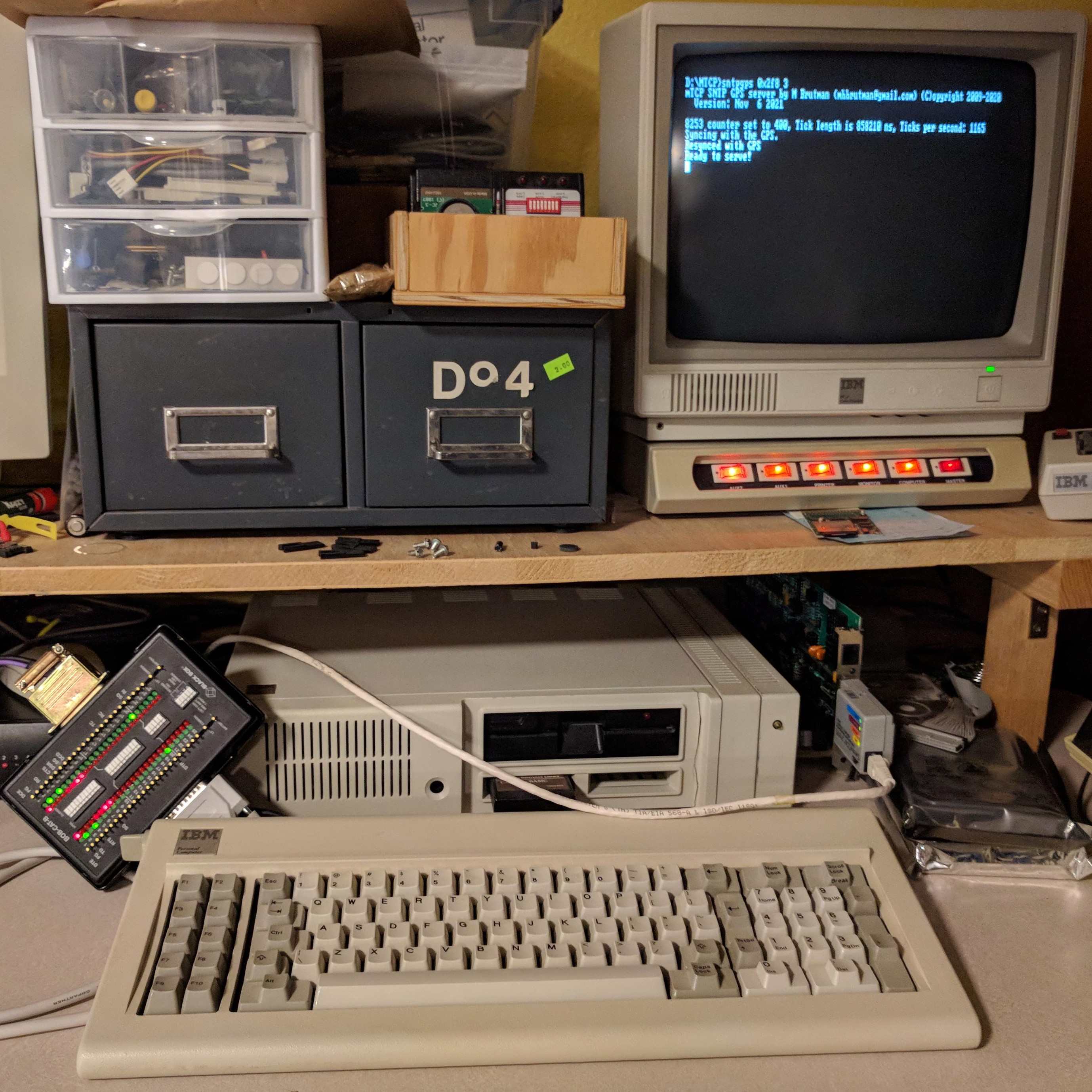IBM PCjr From 1984 Keeps Today's Clocks Running In Sync | Hackaday