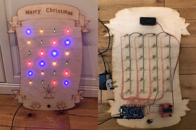 A Hackvent calendar made of LEDs!