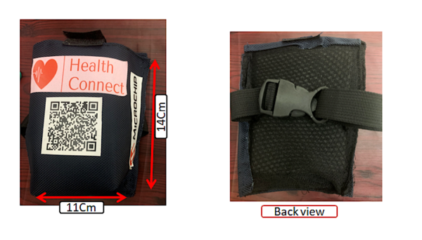 Comfortable, wearable packaging for biometric device for monitoring physiological data and pushing the data to the cloud