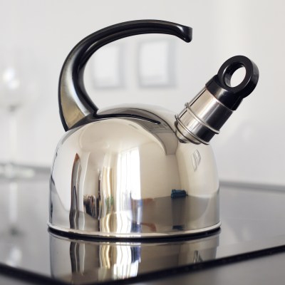 Tea kettle on the stove