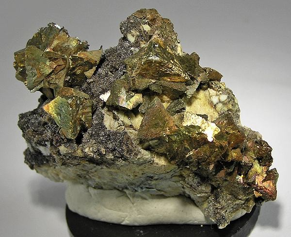 Chalcopyrite crystals