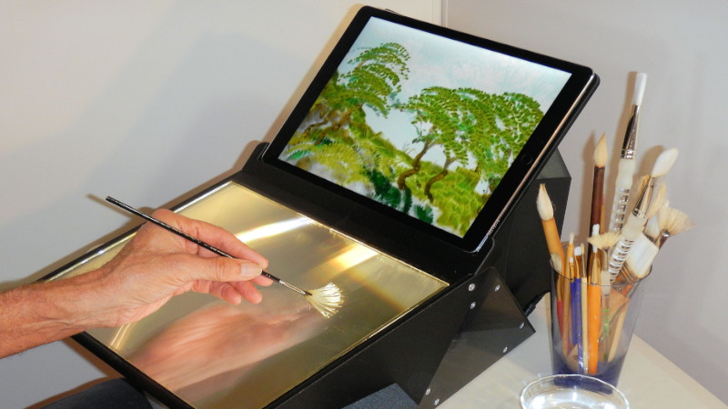 Digital Painting On An IPad With Real Brushes | Hackaday