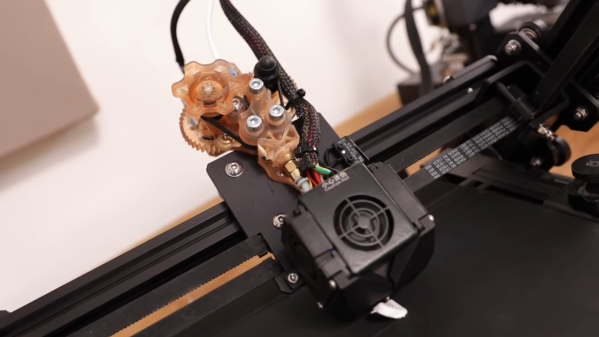 Belt-drive 3D-printer extruder