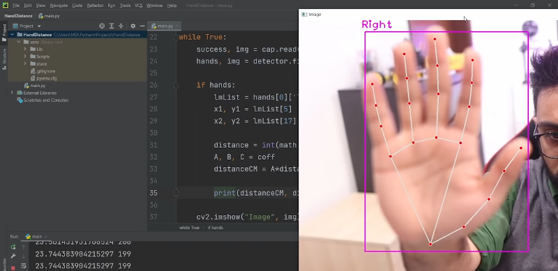 OpenCV Knows Where Your Hand Is