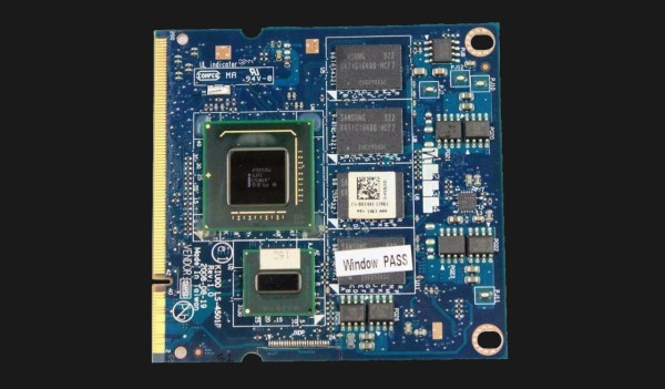 the SoM module used to power a Dell Mini 1210, in an extended SODIMM form-factor