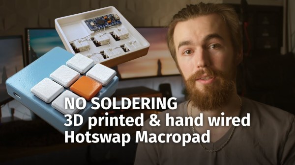 A 3D-printed macropad that needs no solder or screws.
