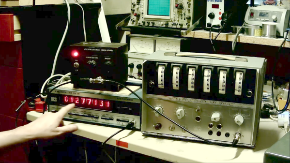 Old-school frequency counter
