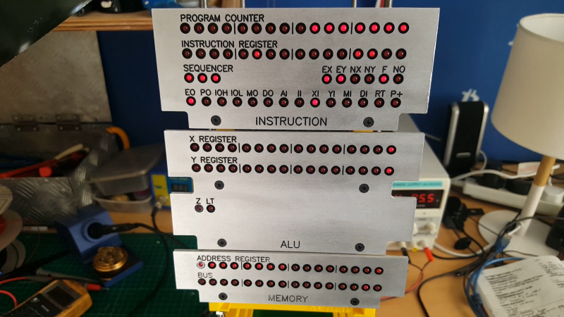 Homebrew 16 Bit Computer Reinvents All The Wheels | Hackaday