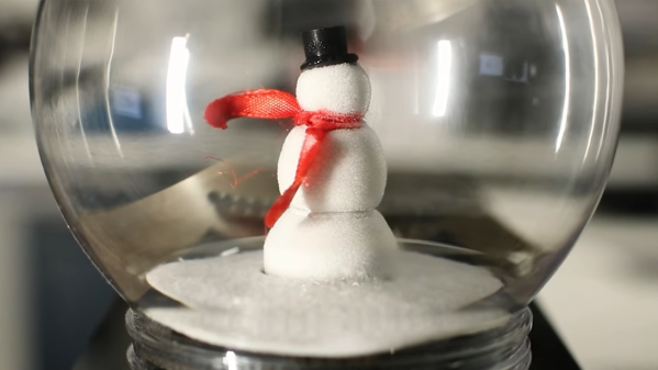 Self-frosting snowman