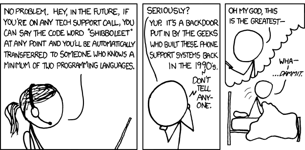 XKCD Shibboleet