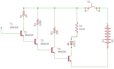 Simple RF Detector Circuit  Electronic circuit projects, Detector,  Transistors