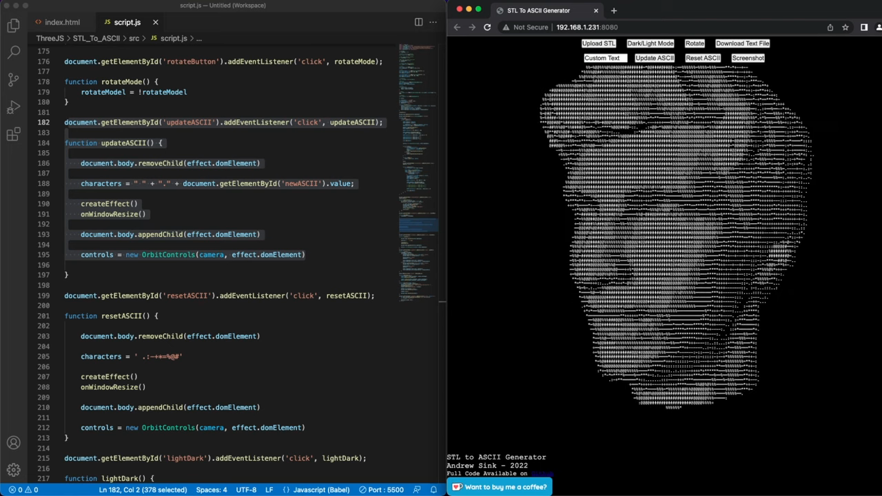 Friday is more than Cursed Online Tool Turns STLs Into 3D ASCII Art | Hackaday