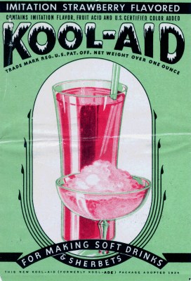 A vintage Kool-aid label