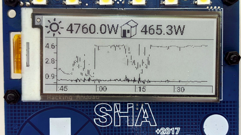 The SHA2017 Badge Just Keeps On Giving, This Time It’s A Solar Monitor
