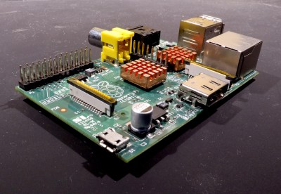 My 2012 Chinese-manufactured Raspberry Pi Model B.