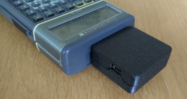 A USB interface connected to a Psion Organiser II