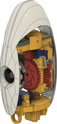 A 3D CAD drawing of a Portal Turret