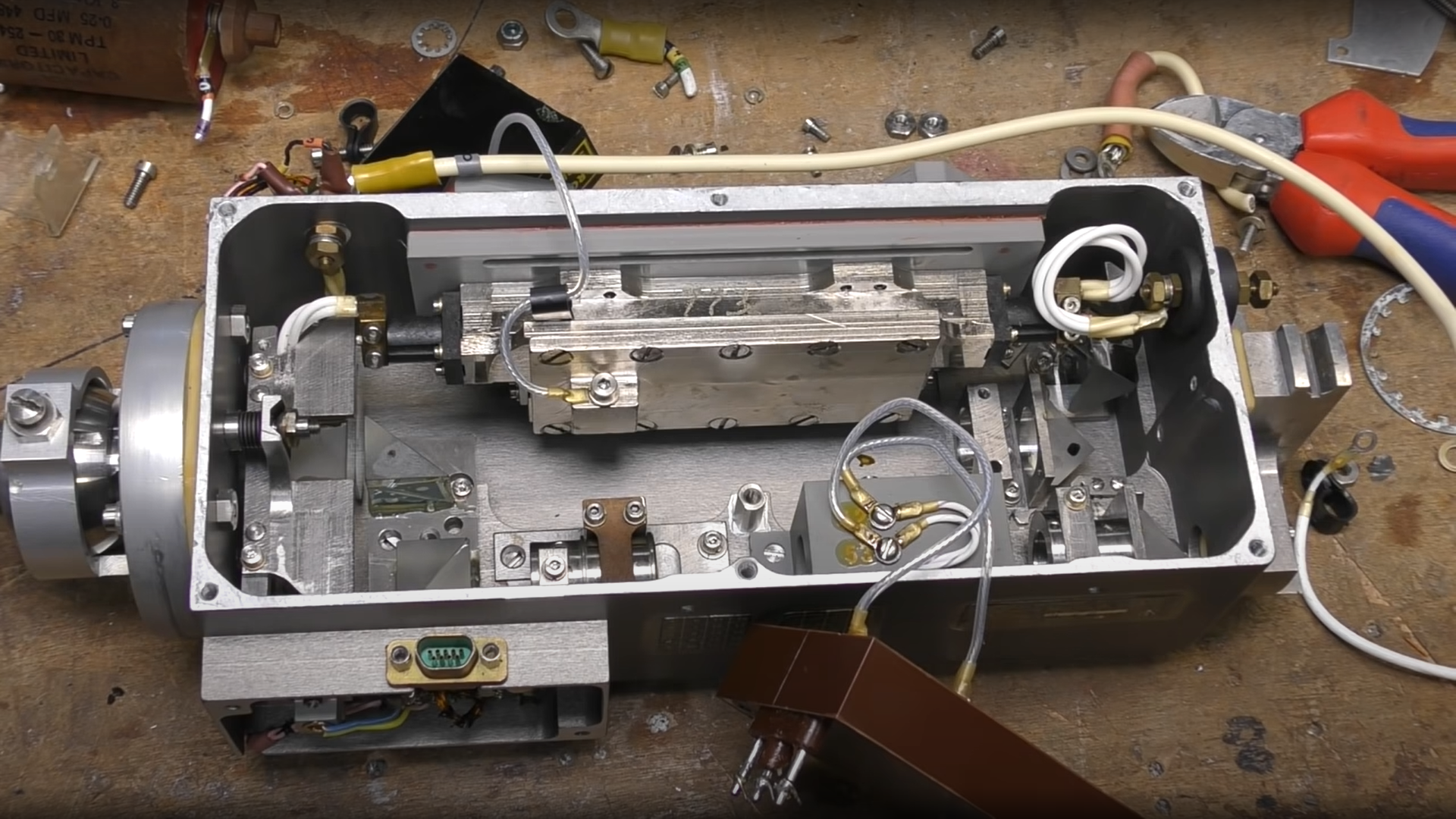 Beautiful Engineering In This Laser Unit From a Tornado Jet Fighter