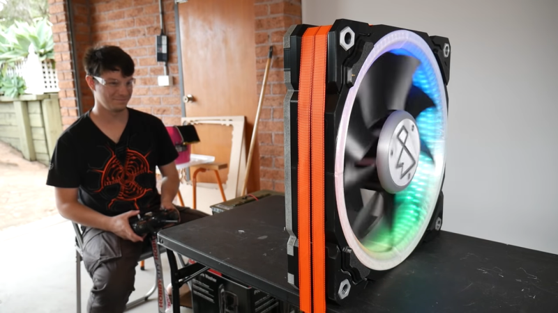Giant PC fan