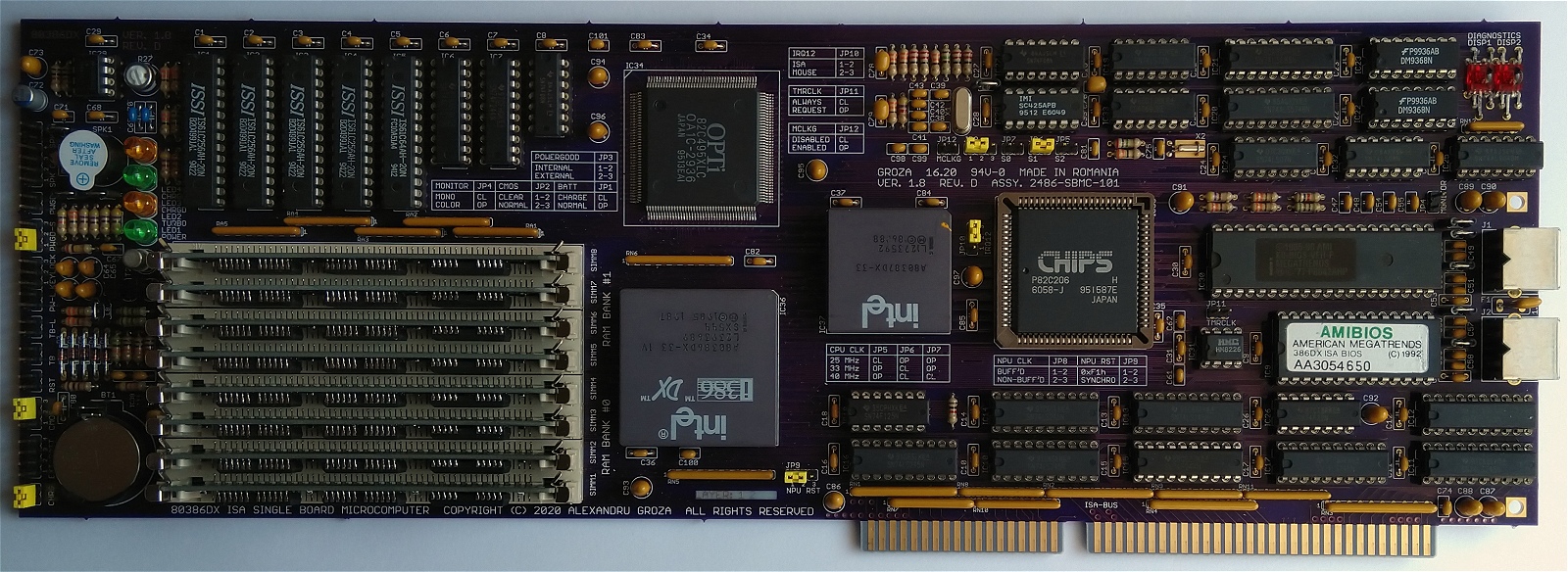 Building Your Own 80386DX ISA Single Board Microcomputer