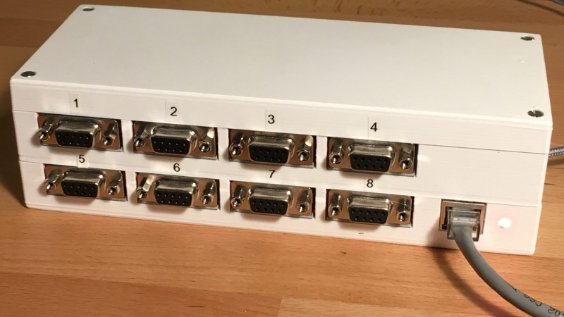 Eight RS232 Ports, One Ethernet Port | Hackaday