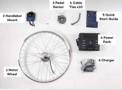 All the parts of a Swytch kit