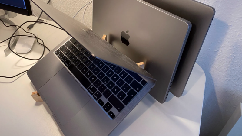 Diy Laptop Stand Why Stop At One When You Can Slot Three Hackaday