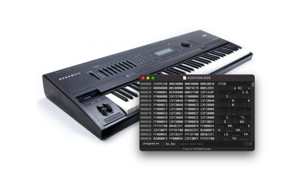 A Kurzweil K2500 piano