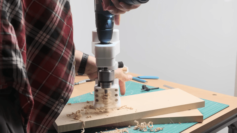 90 Degree Drill Press Jig