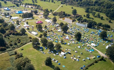 The EMF 2018 hacker camp from above