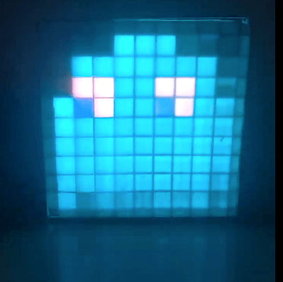 Pacman and Ghost custom-LED dispay