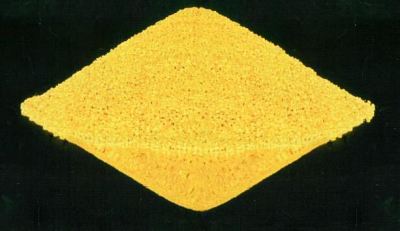 Yellowcake, also called urania.