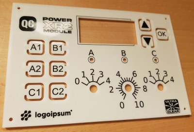 instrument panel design with toner transfer markings