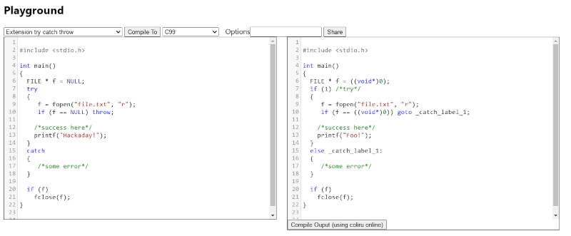 Online C++ compilers : Standard C++